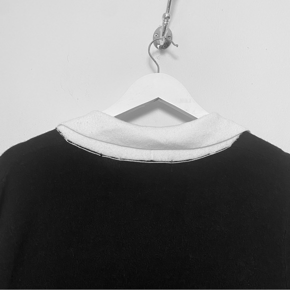 NWOT  Love Scarlett Black & Gold Tone Buttons down front sweater Dress Sz L/G - Picture 9 of 14